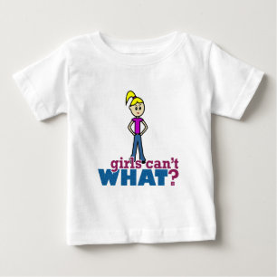 T-shirt Pour Bébé Les filles ne peuvent quoi ? Fille