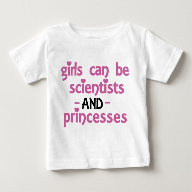 T-shirt Pour Bébé Les Filles Peuvent (Devant)