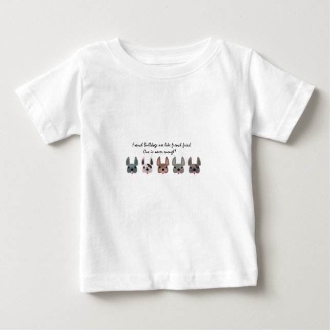T-shirt Pour Bébé Les Français sont comme la collection de pommes (Devant)