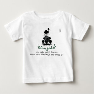 T-shirt Pour Bébé "...les garçons sont faits de..." Personnalisable