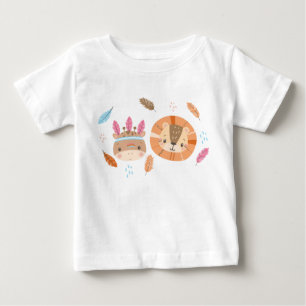 T-shirt Pour Bébé Les Indiens tribaux de Woodland Américains Motif s