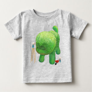 T-shirt Pour Bébé Les jardiniers de chats et les animaux verts