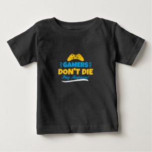 T-shirt Pour Bébé Les joueurs ne meurent pas ils respectent