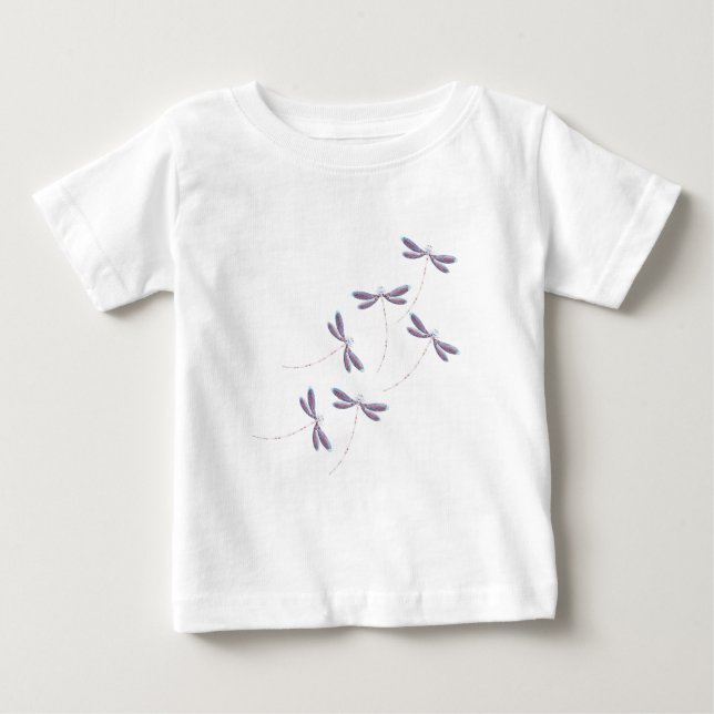 T-shirt Pour Bébé Les libellules en vol (Devant)