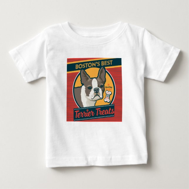 T-shirt Pour Bébé Les meilleurs soins Terrier de Boston (Devant)