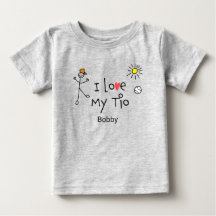 Les mignons garçons J'aime Mon Tio Baby Tee