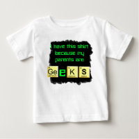 les parents sont chemise de bébé de geeks
