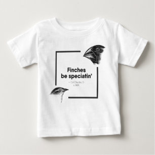T-shirt Pour Bébé Les pinsons soient Speciatin - Charles Darwin - T
