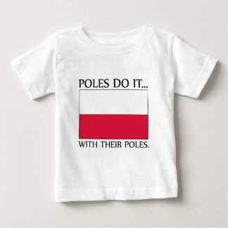 T-shirt Pour Bébé Les Polonais le font... avec leurs poteaux