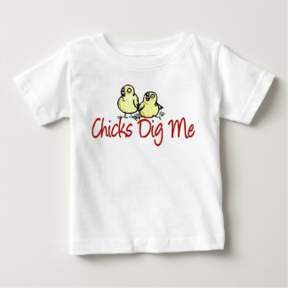 T-shirt Pour Bébé les poussins me creusent pièce en t