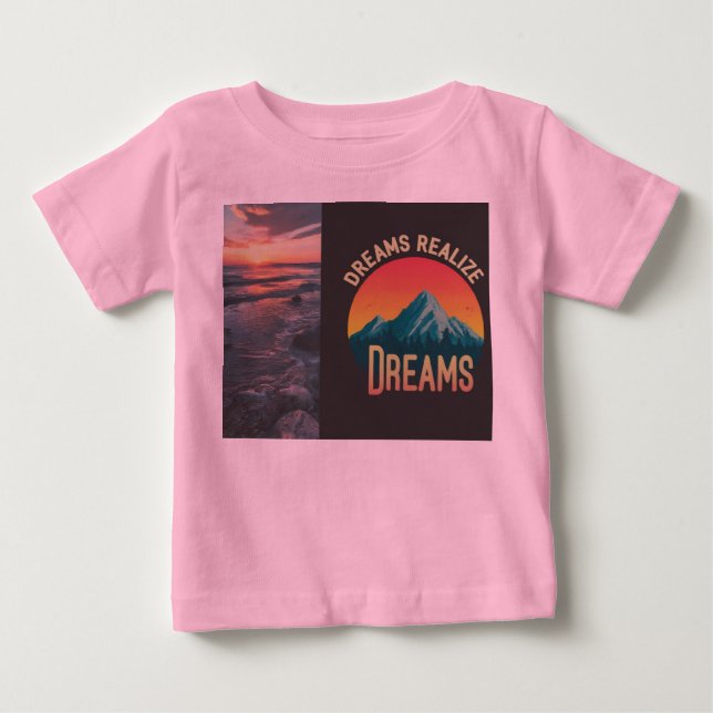T-shirt Pour Bébé Les rêves réalisent les rêves (Devant)