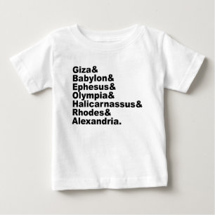 T-shirt Pour Bébé Les Sept Merveilles du Monde Antique