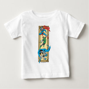T-shirt Pour Bébé Les superhéros en action