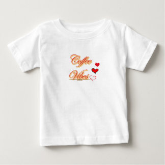 T-shirt Pour Bébé « Les vibrations du café : Tranquillité textuelle