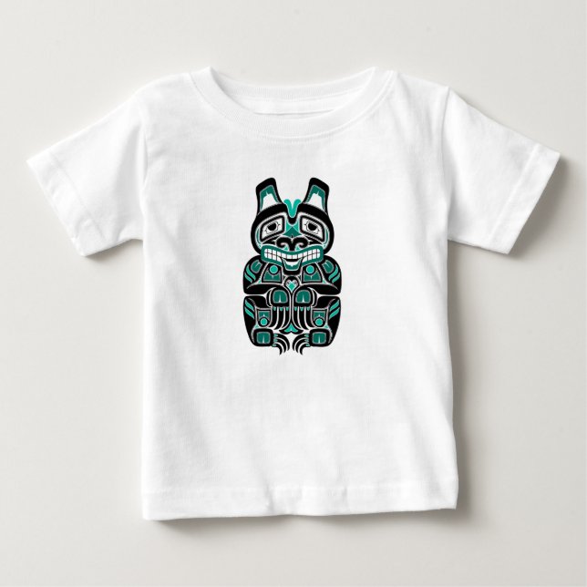 T-shirt Pour Bébé L'esprit bleu turquoise de Haida concernent le (Devant)