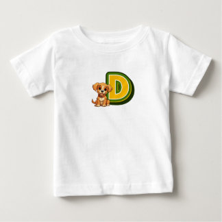 T-shirt Pour Bébé Lettre D