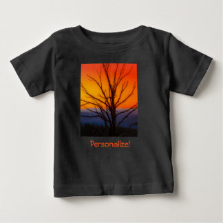 T-shirt Pour Bébé Lever de soleil au-dessus de conception de parc