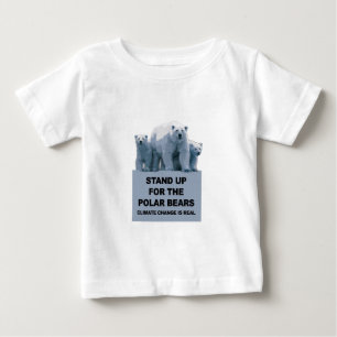 T-shirt Pour Bébé Levez-vous pour les ours polaires