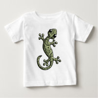 Lézard blanc vert de Gecko d'escalade