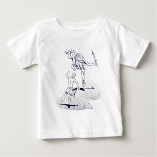 T-shirt Pour Bébé L'histoire de la Bible de David et Goliath