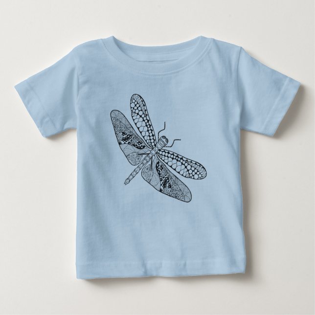 T-shirt Pour Bébé Libellule Zendoodle (Devant)