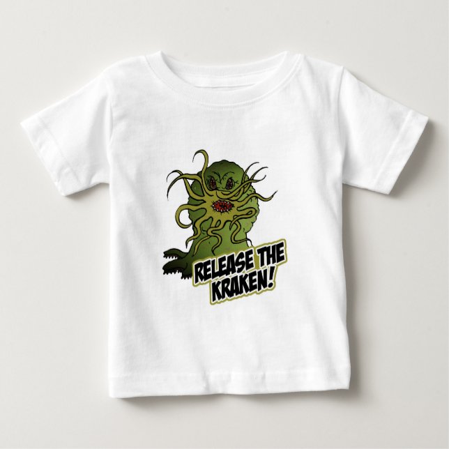 T-shirt Pour Bébé libère le kraken (Devant)