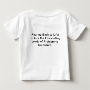 T-shirt Pour Bébé 🦕 libérer les puissants dinosaures de l'ère passé