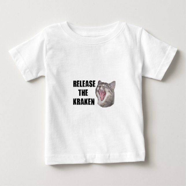 T-shirt Pour Bébé Libérez le Kraken ! (Devant)