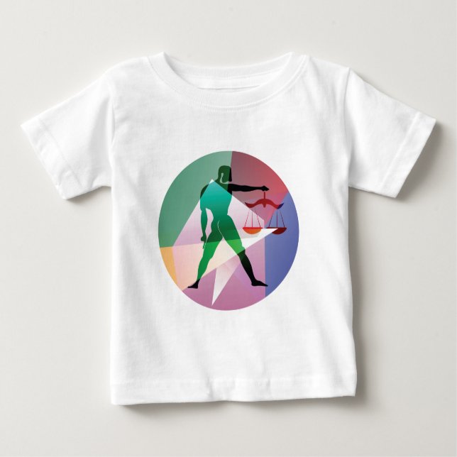 T-shirt Pour Bébé libra abstraite (Devant)