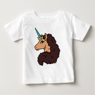 T-shirt Pour Bébé Licorne Afro   Divine