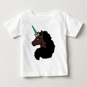 T-shirt Pour Bébé Licorne Afro   Magical