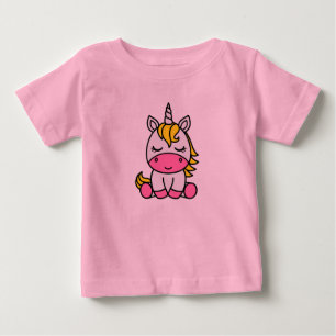 T-shirt Pour Bébé Licorne de petites filles Poney