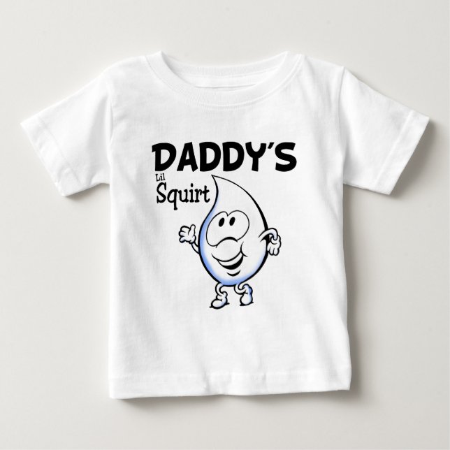 T-shirt Pour Bébé Lil du papa injectent (Devant)