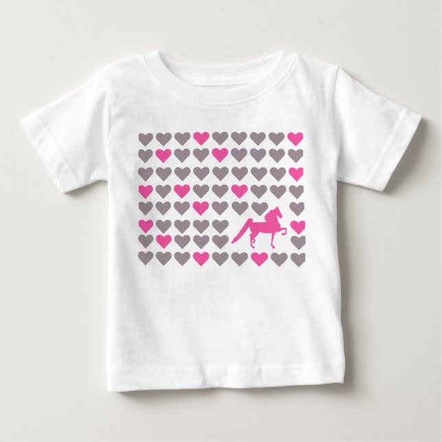 T-shirt Pour Bébé Lil Saddlebred Lover Infant Tee (Devant)