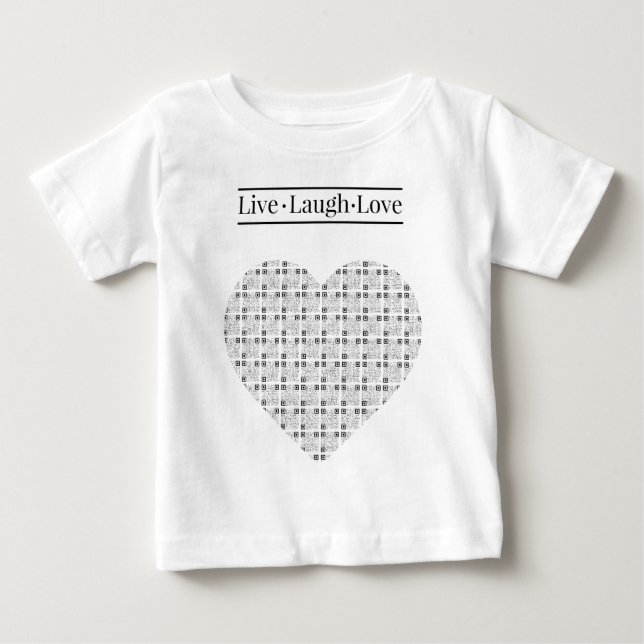 T-shirt Pour Bébé Lil'inspiration #5 - Live, Laugh, Love (Devant)