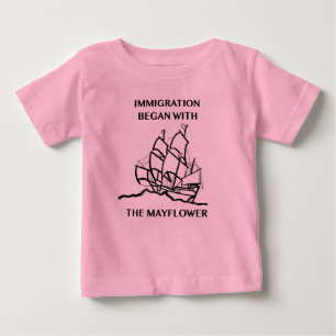 T-shirt Pour Bébé L'immigration a commencé par la fleur printanièr