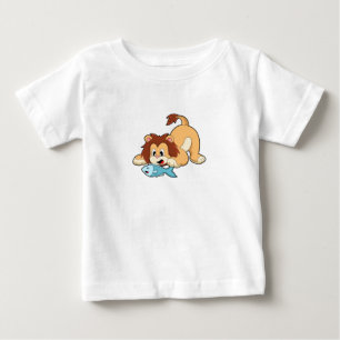 T-shirt Pour Bébé Lion avec poisson