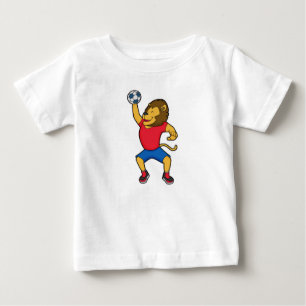T-shirt Pour Bébé Lion Handball player Handball