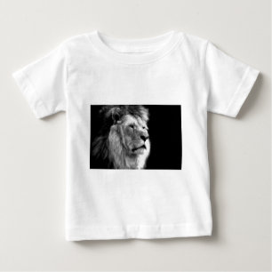T-shirt Pour Bébé Lion noir blanc
