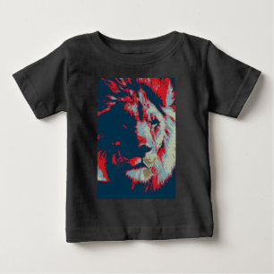 T-shirt Pour Bébé Lion Pop Art