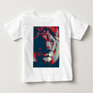 T-shirt Pour Bébé Lion Pop Art