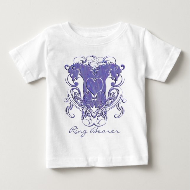 T-shirt Pour Bébé Lion Rampant Renaissance Mariage (Devant)