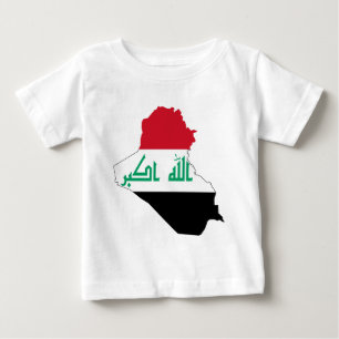 T-shirt Pour Bébé L'Irak Q.I., drapeau de جمهوريةالعراق