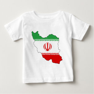 T-shirt Pour Bébé L'Iran IR, drapeau, manteau de جمهوریاسلامیایران