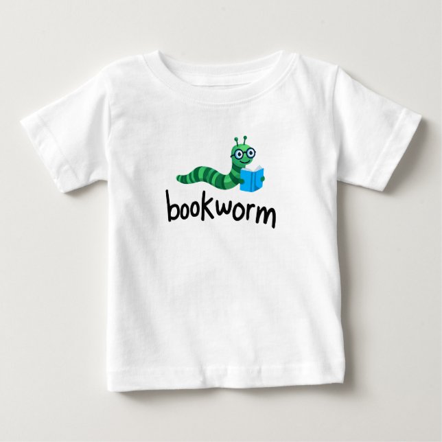 T-shirt Pour Bébé Lire Buddy Cute Bookwort Avec Livre (Devant)