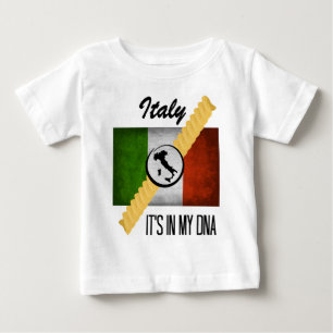 T-shirt Pour Bébé L'Italie il est dans mon drapeau italien Rotini