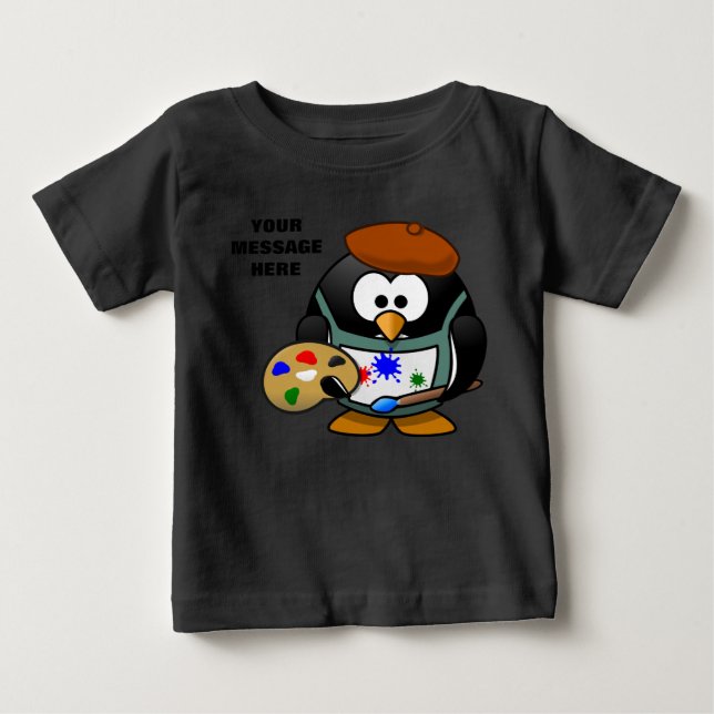 T-shirt Pour Bébé Little Artist Tee (Devant)