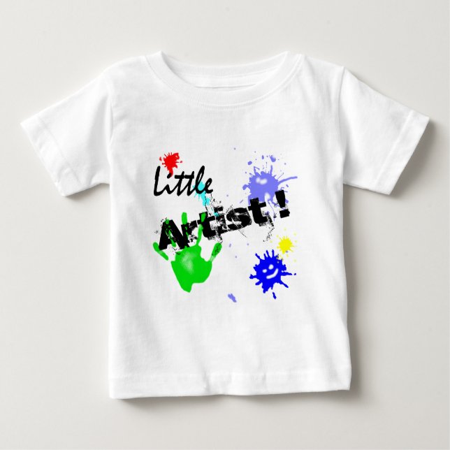 T-shirt Pour Bébé Little artiste (Devant)