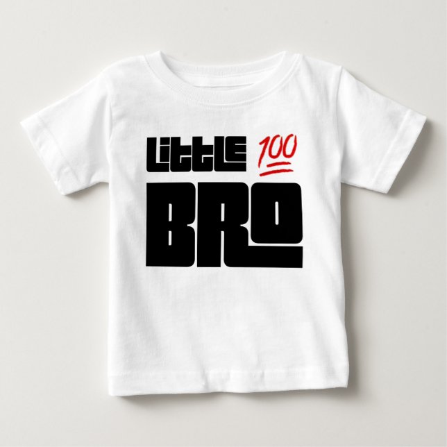 T-shirt Pour Bébé 💯 Little Bro (Devant)