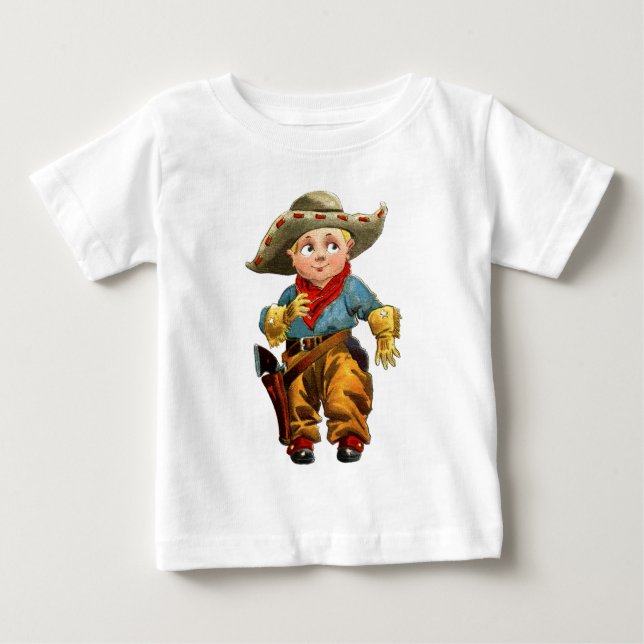 T-shirt Pour Bébé Little Cowboy (Devant)